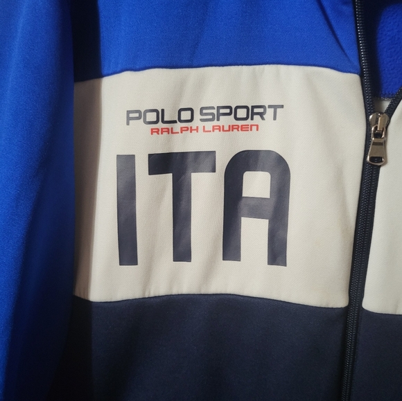 Vintage Polo Sport Italia Italy Track Style Jacket Mens Size Large - Picture 4 of 12